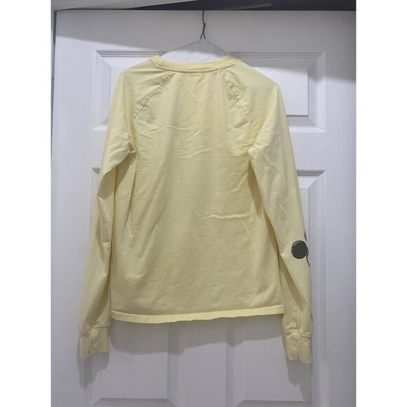 Yellow Disney Adults Unisex Sz XS Mickey Mouse Long Sleeve Crew Neck Embroidered - Picture 2 of 9